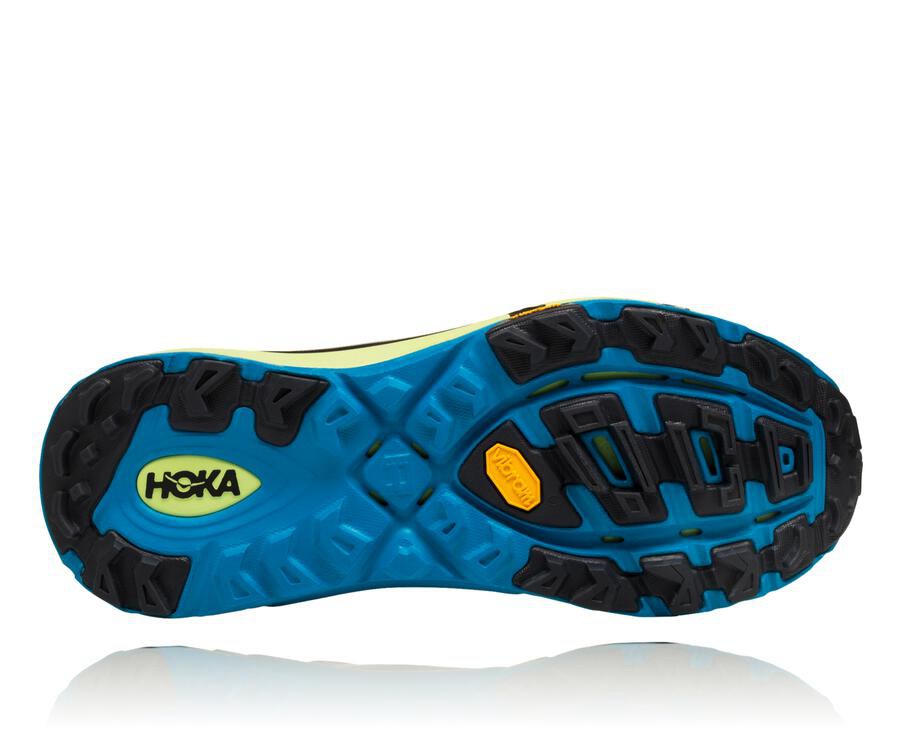 Zapatillas Trail Hoka One One Hombre - Mafate Speed 2 - Negras/Azules - RXS381405